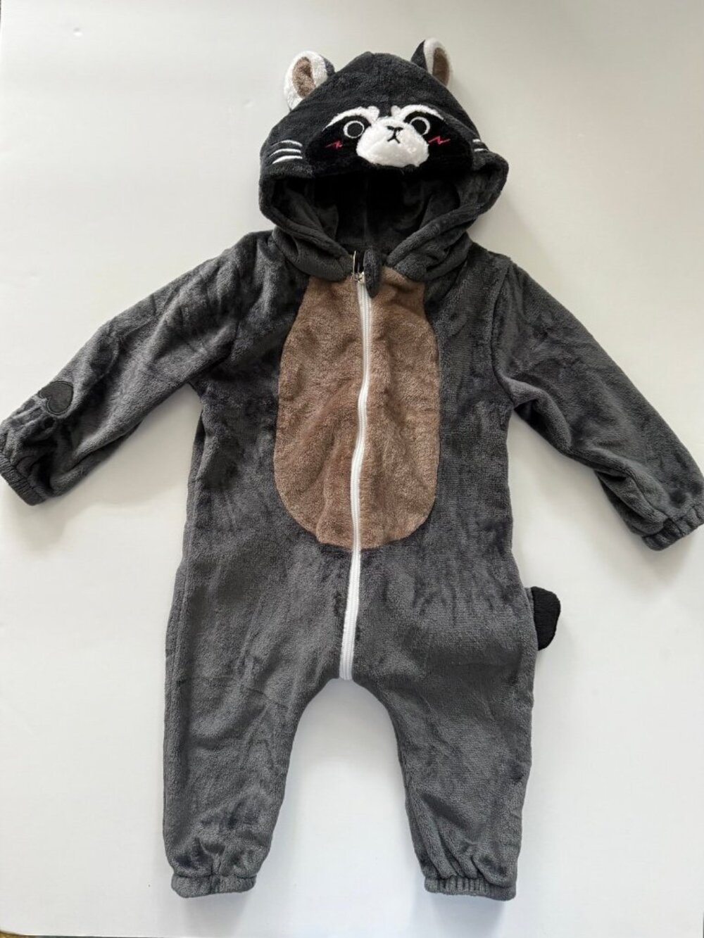 OLAOLA toddler raccoon Halloween costume size 18-24 months for 32-35" height